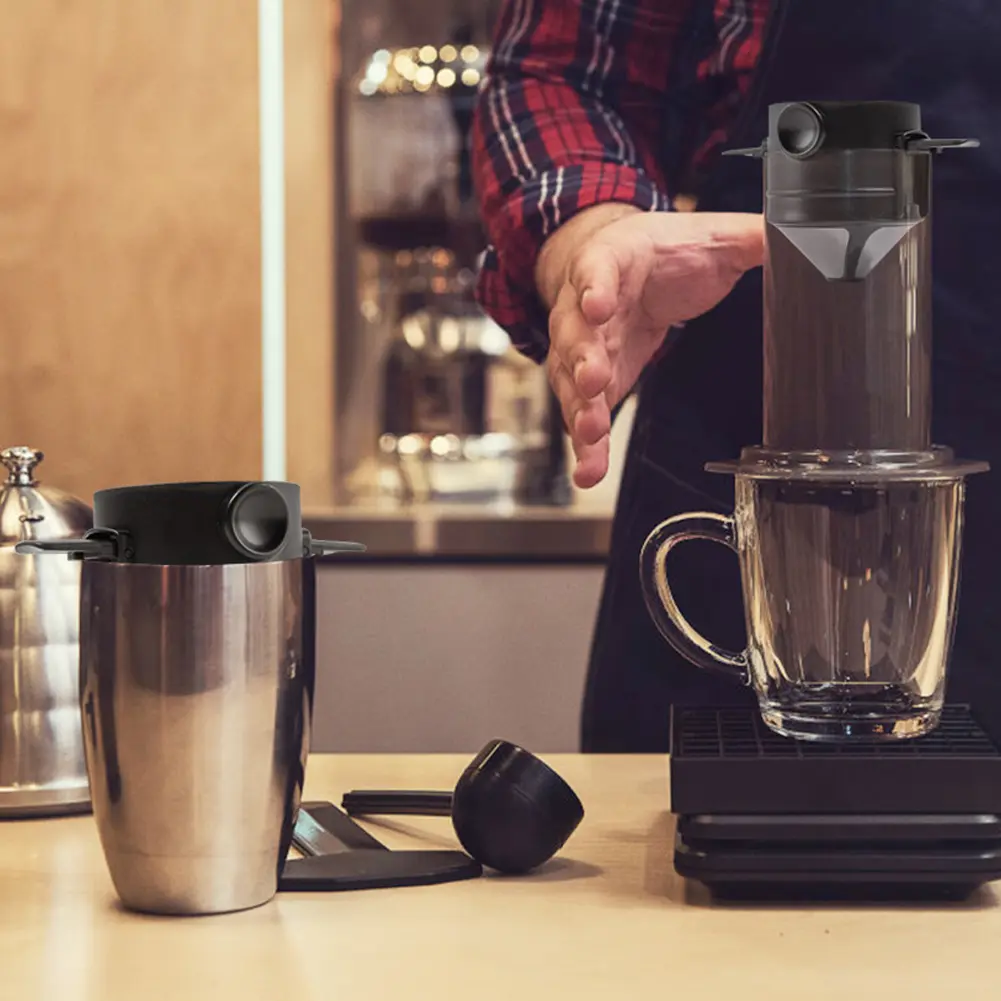 Paperless Travel Coffee Makers Pour Over Coffee Maker Easy To Clean Reusable Coffee Filter No Filter Paper for Drip Coffee & Tea