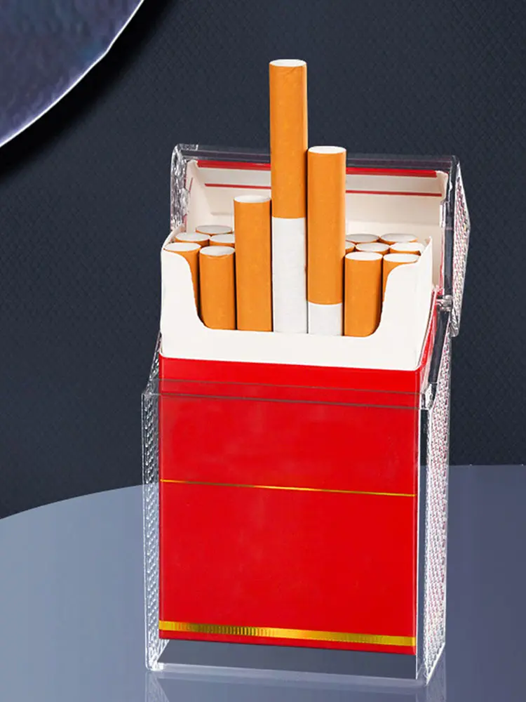 Cigarette Case Cigarette Holder Case Moisture-proof Magnetic Switch Cigarette Case Holds Up To 20 Cigarettes for Outdoor Travel