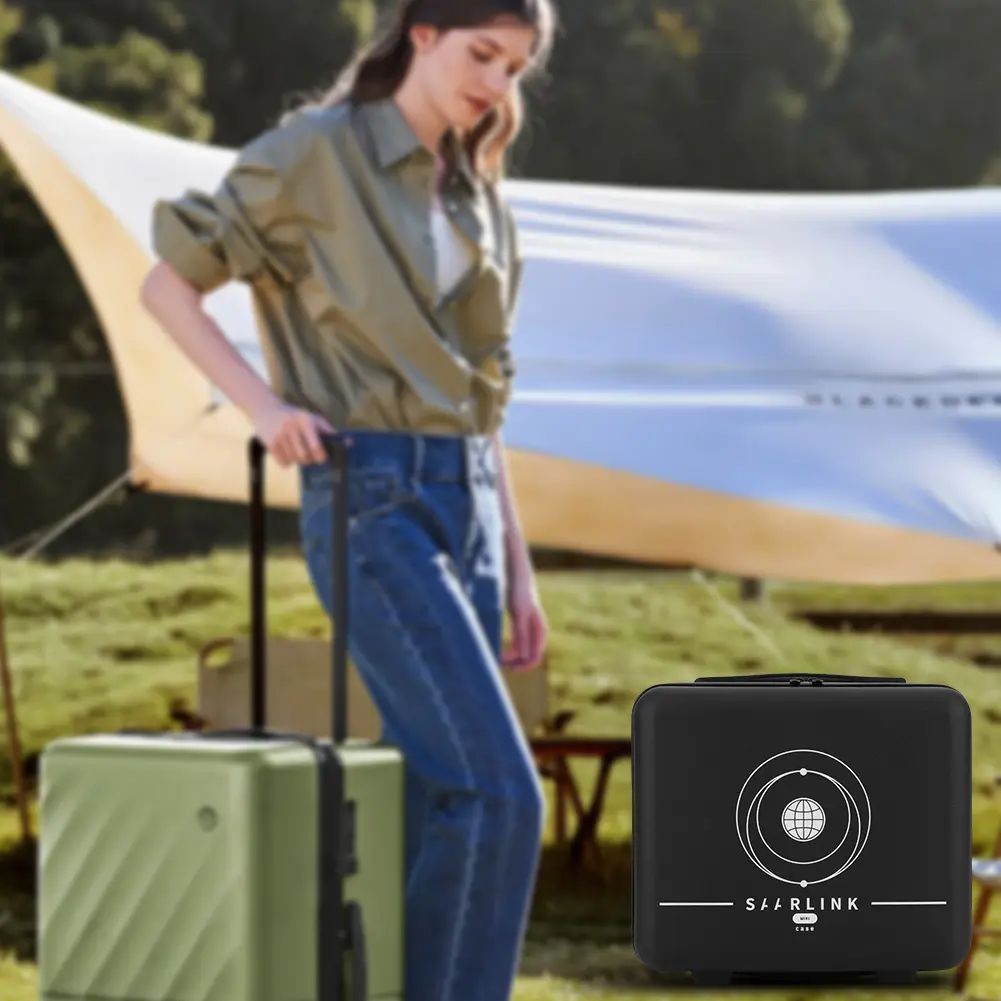 Hard Case for Starlink Mini Cable Storage Bag Shockproof Luggage Storage Bag Anti-scratch for Outdoor Camping Car RV Boat Trips