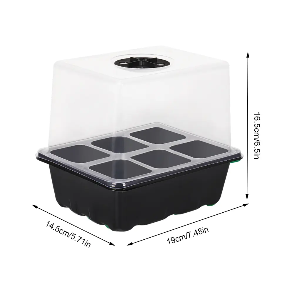 3/15pcs 6/12 Holes Seedling Starter Trays Gardens Flower Plant Seed Grows Box Gardening Nursery Seedling Pot for Hydroponics