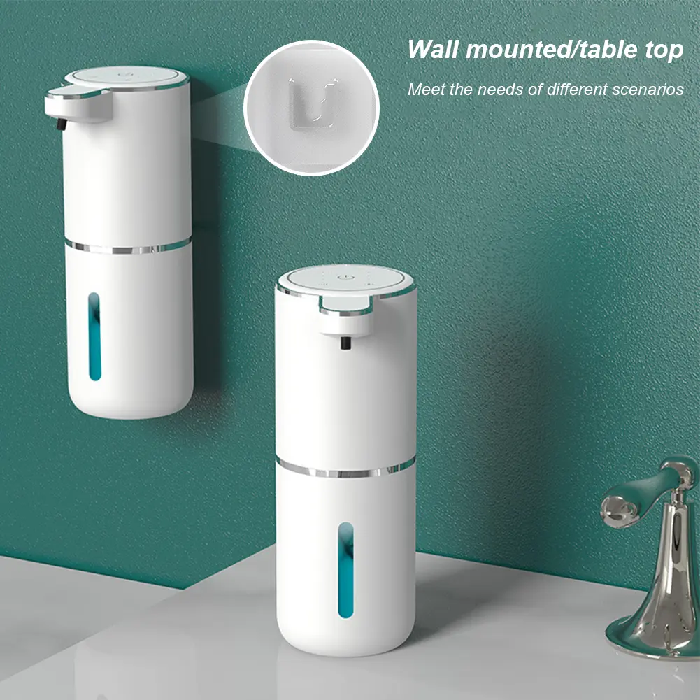 380ML Automatic Foam Soap Dispenser with 4-Level Adjustable Foam Smart Sensor Soap Dispenser Large Capacity for Bathroom Kitchen