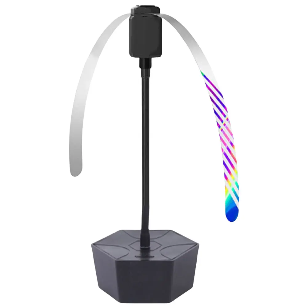 2/1pcs Fly Repellent Fan Outdoor Picnic BBQ Food Fly Fans with Holographic Blades Anti Mosquito Deter Flies Wasps Bees Fly Fan