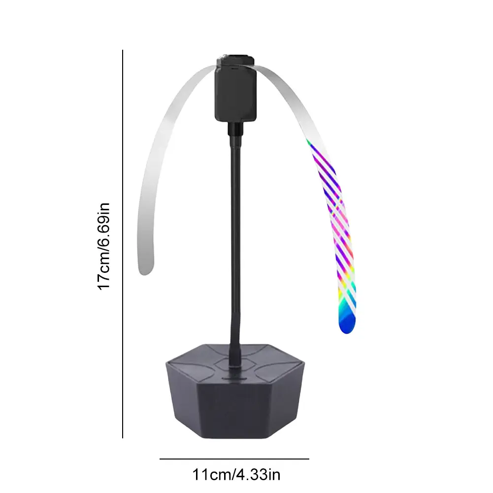2/1pcs Fly Repellent Fan Outdoor Picnic BBQ Food Fly Fans with Holographic Blades Anti Mosquito Deter Flies Wasps Bees Fly Fan