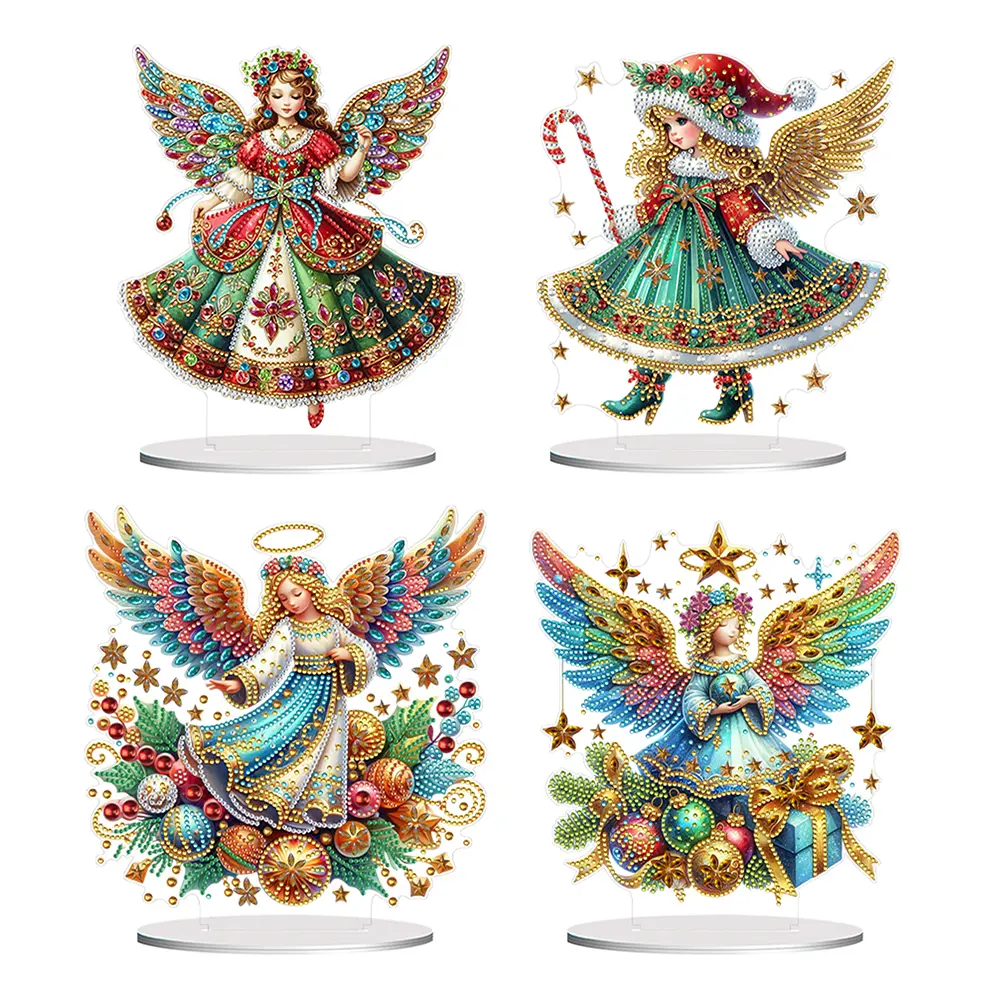 Special Shape Angel Girl Diamond Art Kit for Creative Tabletop Decorations DIY Paint Your Own Home Ornaments
