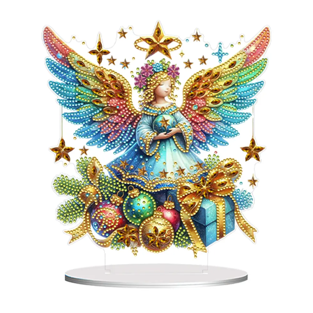 Special Shape Angel Girl Diamond Art Kit for Creative Tabletop Decorations DIY Paint Your Own Home Ornaments