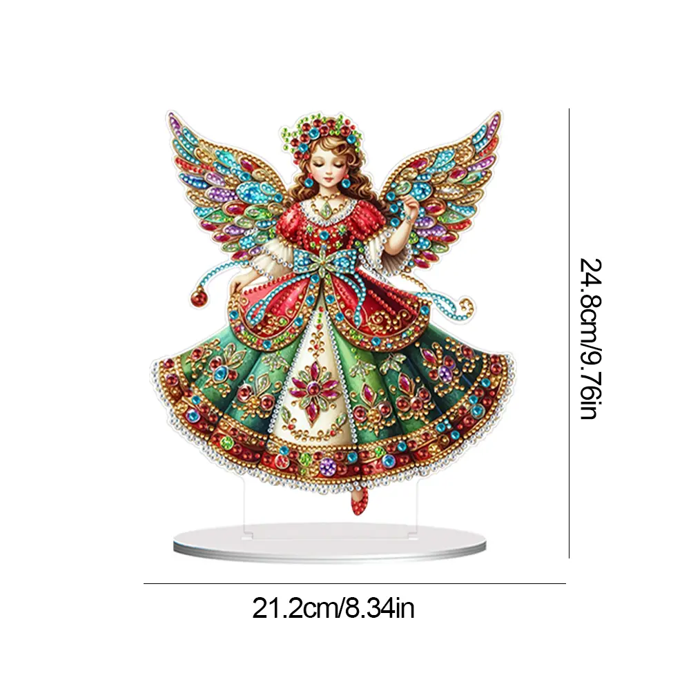 Special Shape Angel Girl Diamond Art Kit for Creative Tabletop Decorations DIY Paint Your Own Home Ornaments