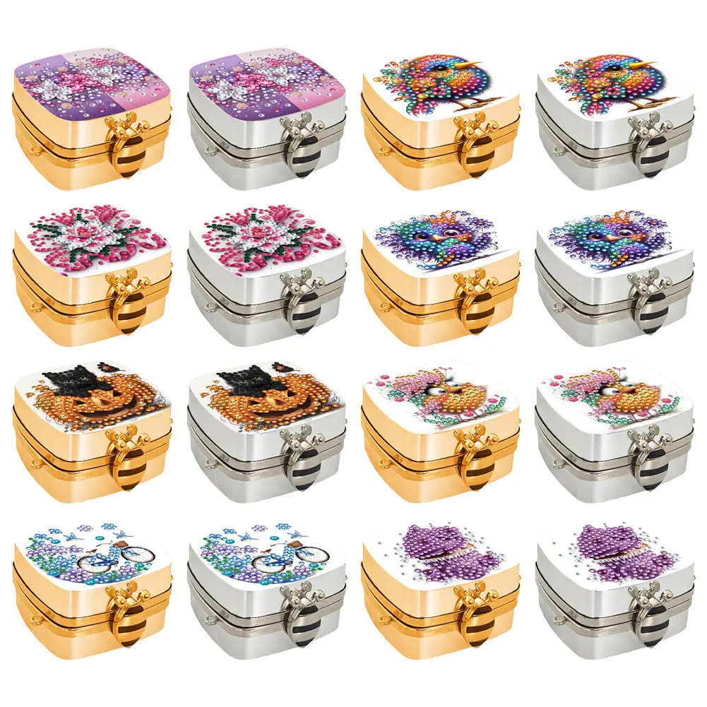 DIY Diamond Painting Small Shoulder Bag Chain Strap Portable Cosmetic Pouch Compact Purse for Commuting Travel & Gifts
