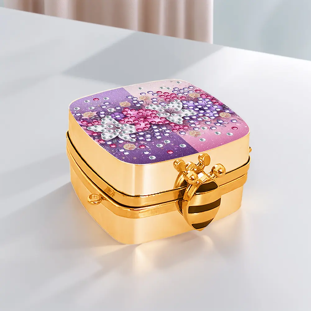 DIY Diamond Painting Small Shoulder Bag Chain Strap Portable Cosmetic Pouch Compact Purse for Commuting Travel & Gifts