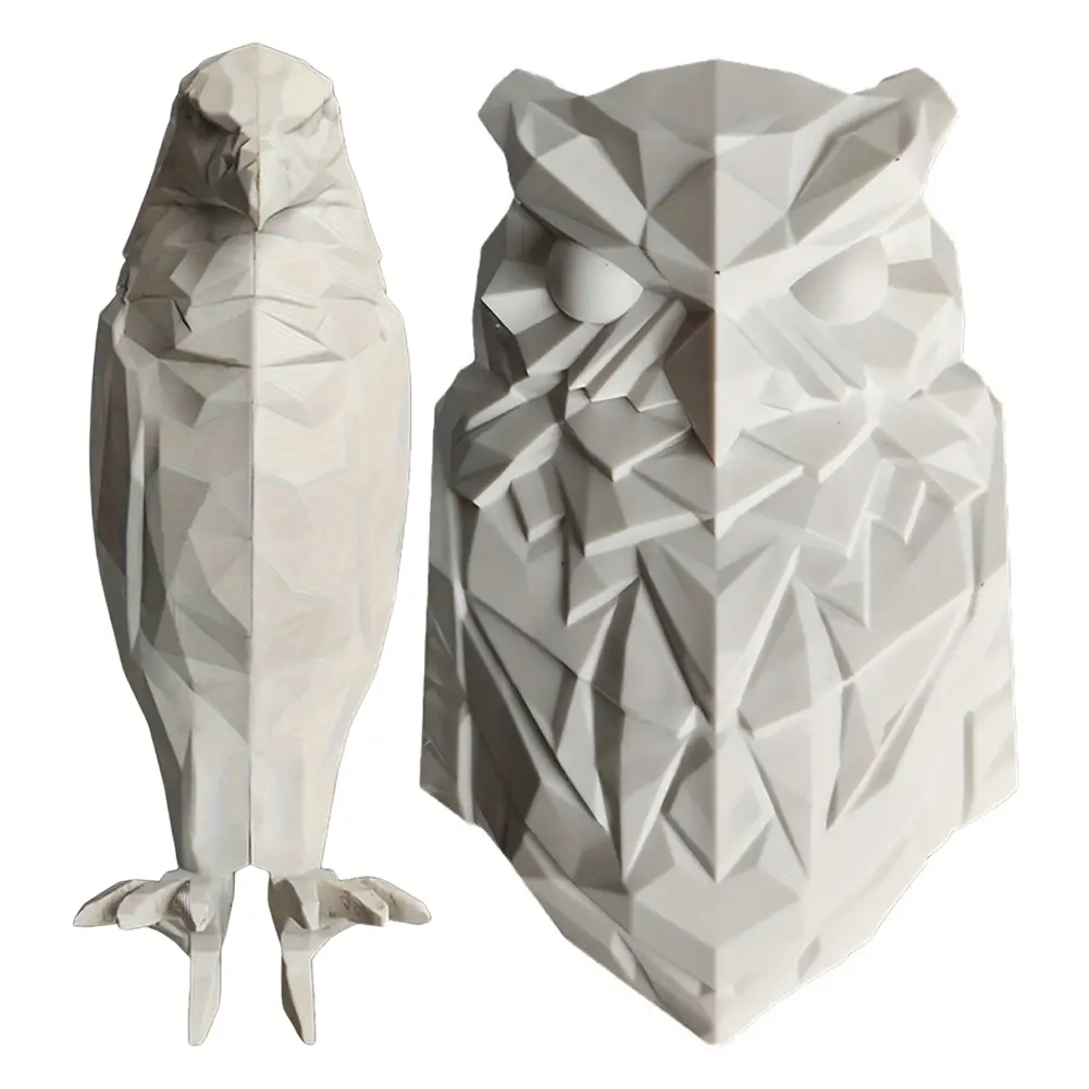 Cute LED Wall Light 3D Animal Owl Wall Light Battery Operated 3D Printed Wall Decoration Lamp for Staircase Hallway Wall Sconce
