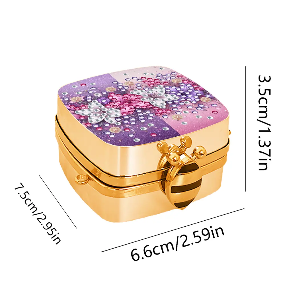 DIY Diamond Painting Small Shoulder Bag Chain Strap Portable Cosmetic Pouch Compact Purse for Commuting Travel & Gifts