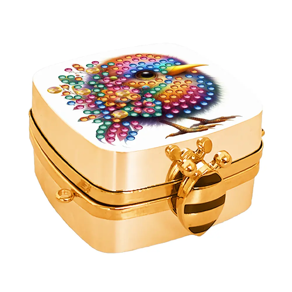 DIY Diamond Painting Small Shoulder Bag Chain Strap Portable Cosmetic Pouch Compact Purse for Commuting Travel & Gifts
