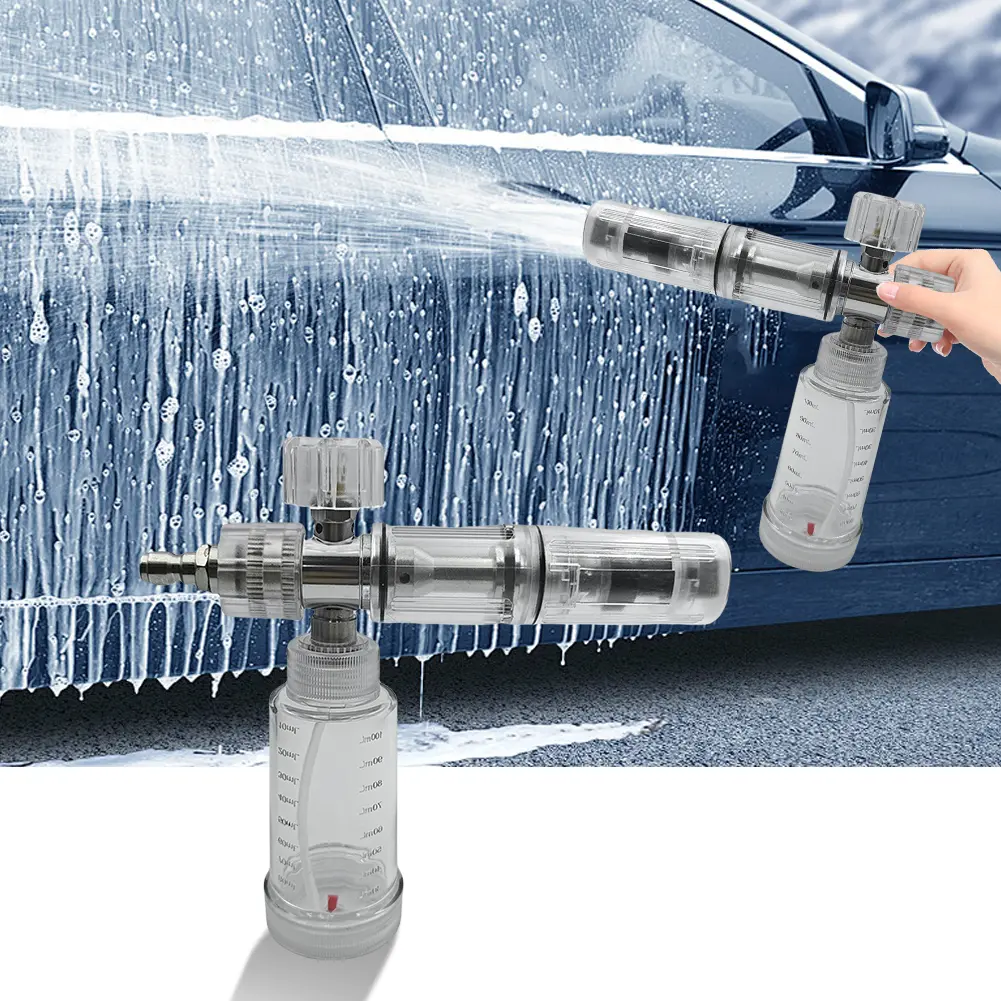 ​​Adjustable 35/100ml Original Liquid Foam Sprayer for Pressure Washer 1/4'' Quick-Connect Pressure Foam Cannon for Car Washing​