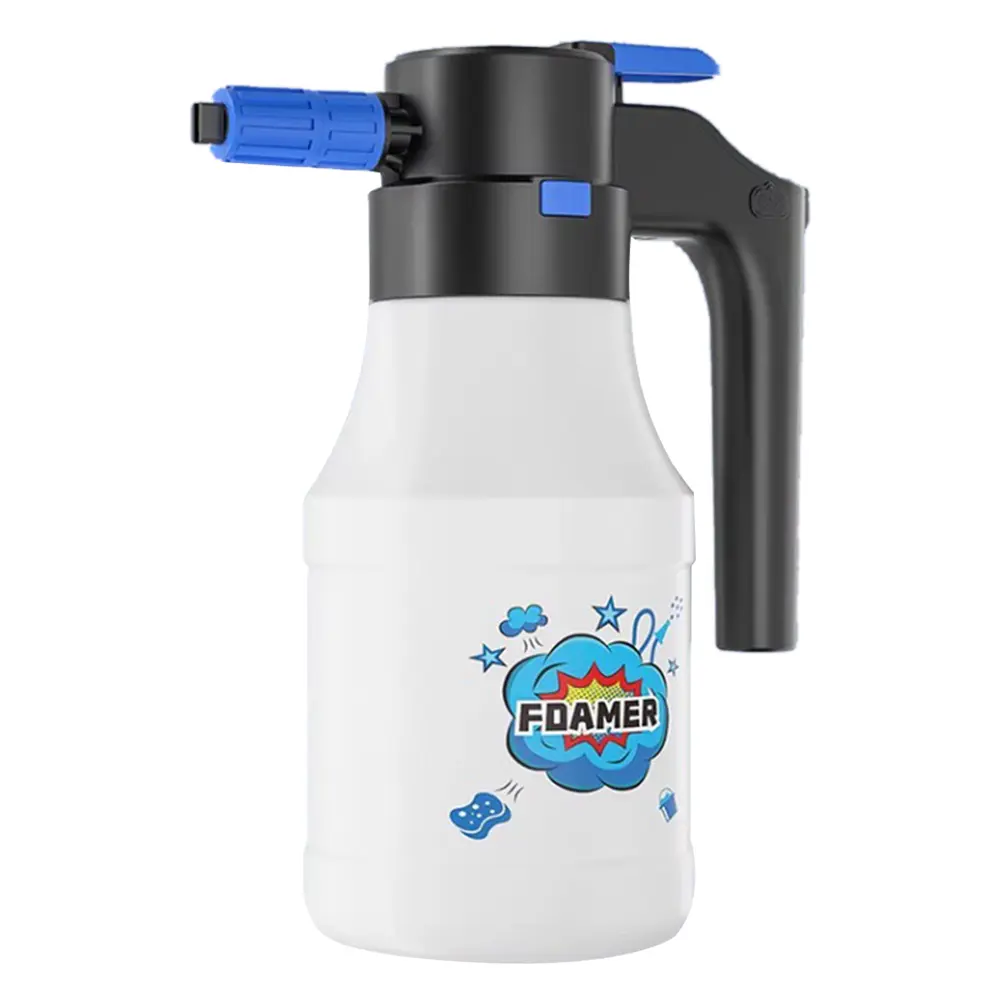 1.5/2L Car Washing Foam Sprayer Home Cleaning Hand Pump Foam Sprayer Tools USB Rechargeable Car Washing Electric Water Gun