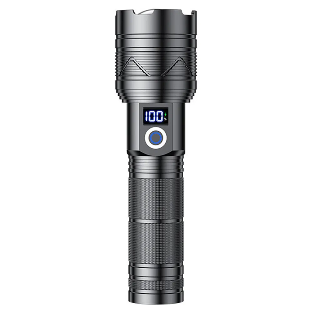 20W LED Ultra-long Distance LEP Flashlight 1000LM USB Rechargeable Super Bright Torch Outdoor Zoom Torch for Camping Emergencies