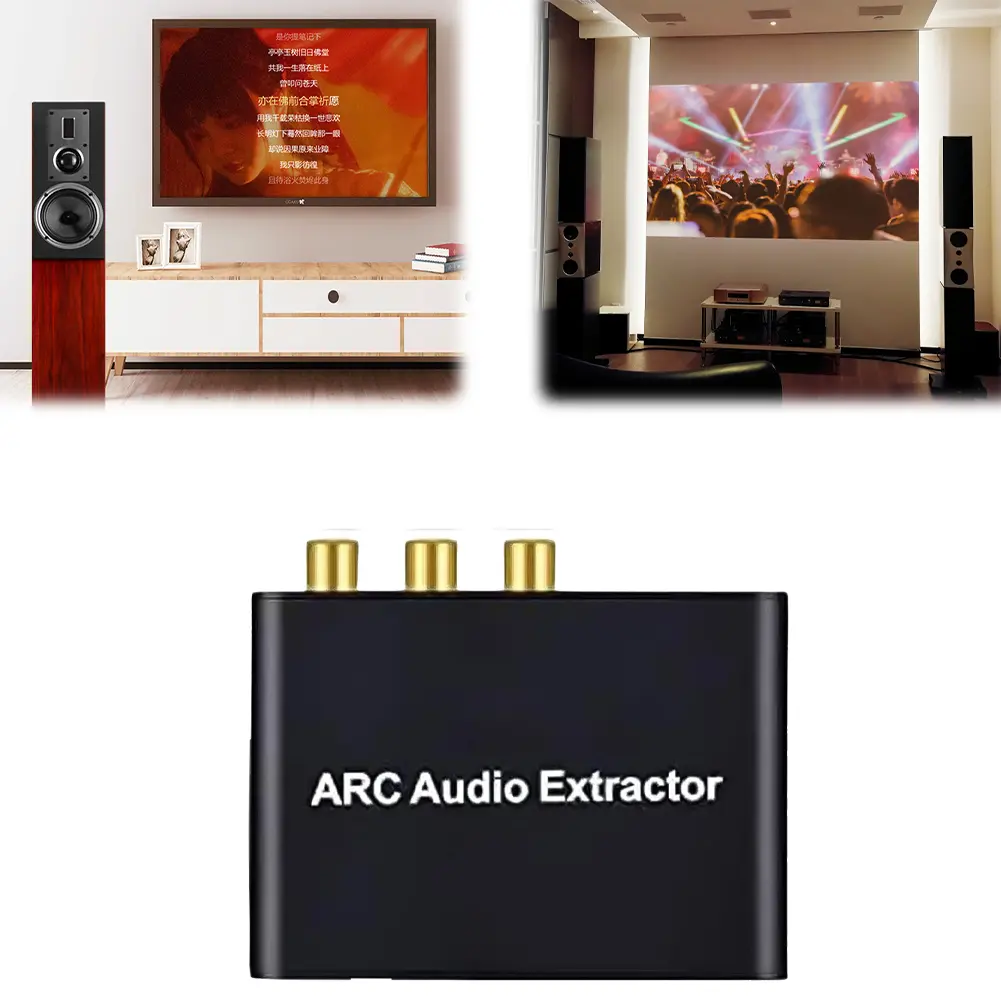 HDMI-Compatible ARC Audio Extractor ARC To SPDIF Coaxial L/R Stereo 3.5mm Jack HDMI-Compatible ARC Adapter Audio Converter