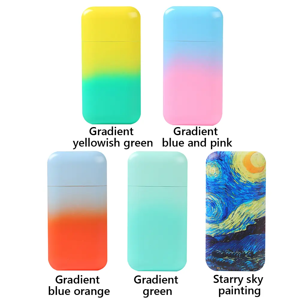 Cigarette Case Cigarette Container Moisture-proof Pill Holder Case One Hand Operation Herb Stash Container for Home Office