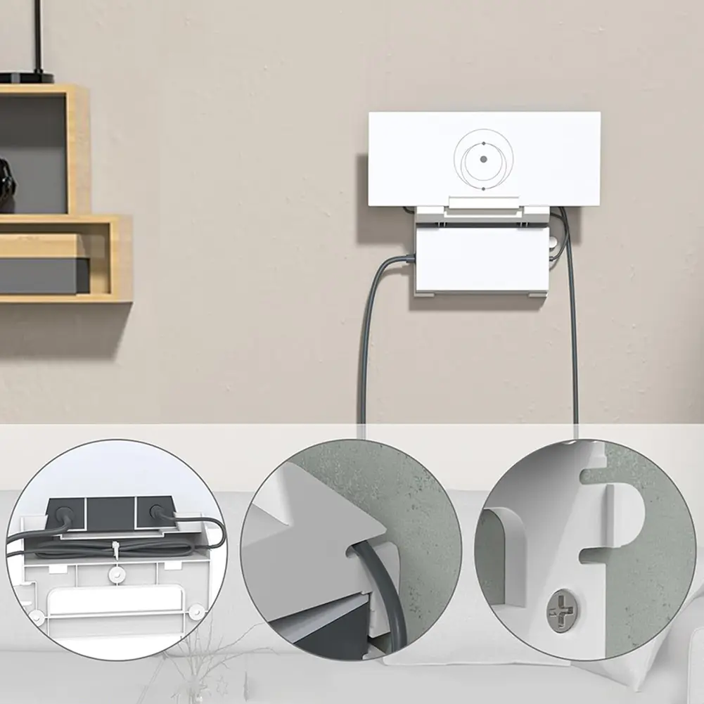 Starlink Gen 3 Router Mount and Power Supply Wall Bracket Space Saving 2 in 1 Design for Optimal Fit