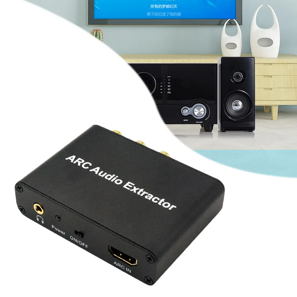 HDMI-Compatible ARC Audio Extractor ARC To SPDIF Coaxial L/R Stereo 3.5mm Jack HDMI-Compatible ARC Adapter Audio Converter