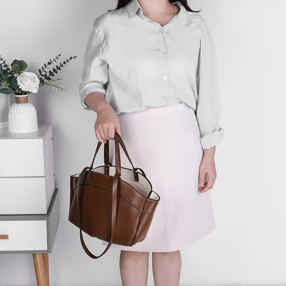 Tote Bag for Women Large Capacity Shoulder Bag PU Leather Commuting Bag Shopping Travel Bag