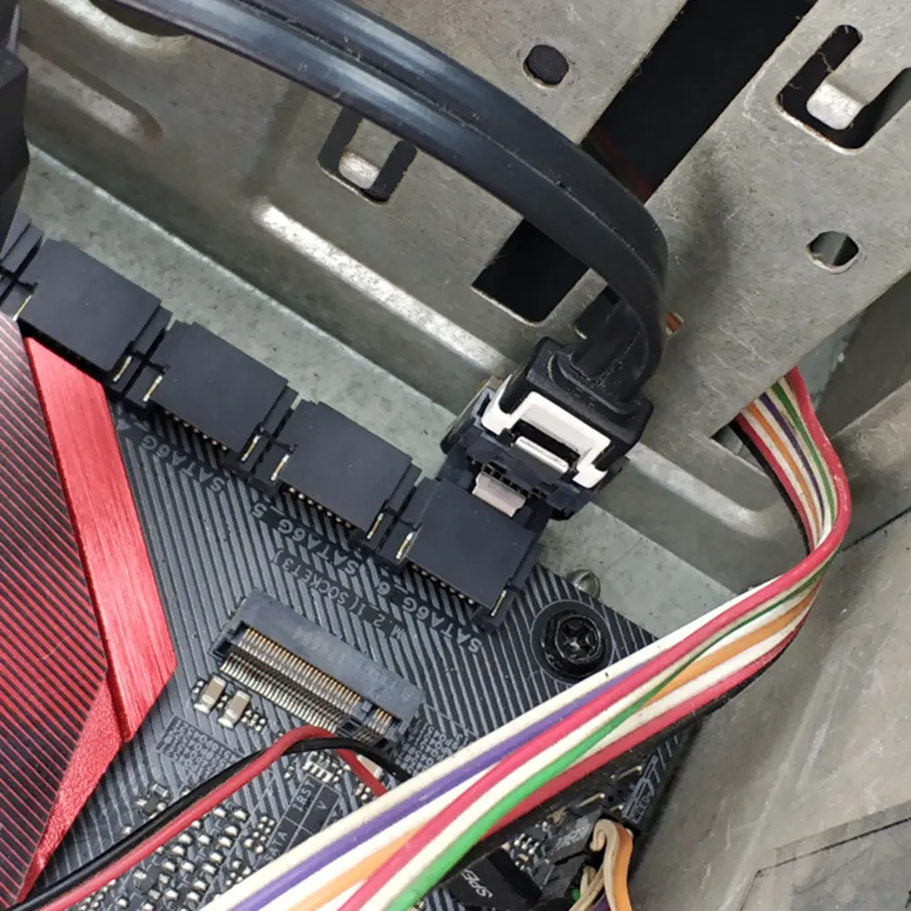 SATA 7Pin Female To 7pin Male Adapter 90 Degree Angle Elbow Adapter 6Gbps 90 Degree Angled Adapter for Motherboard Mainboard