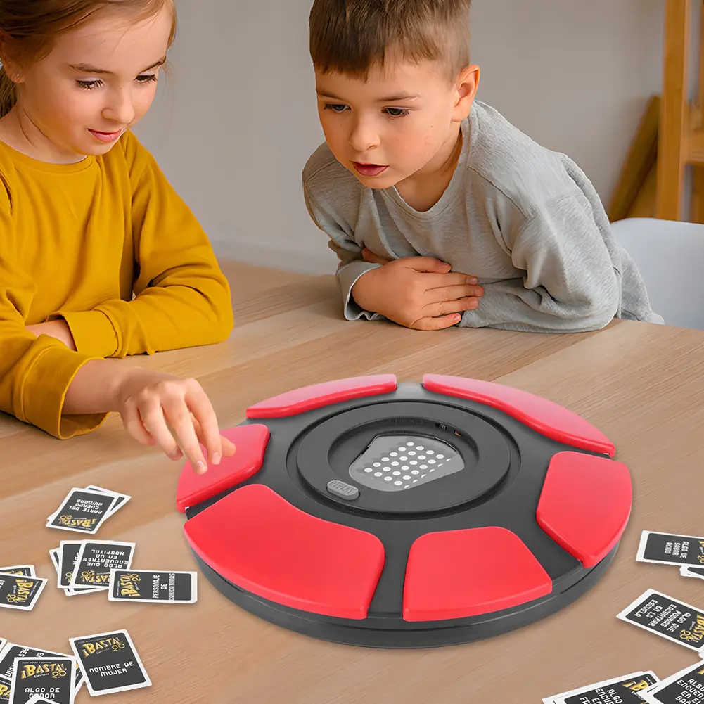 Children's Puzzle Desktop Toy English Spanish TAPPLE Crazy Alphabet Game Father Son Interactive Wheel Toy Family Board Game