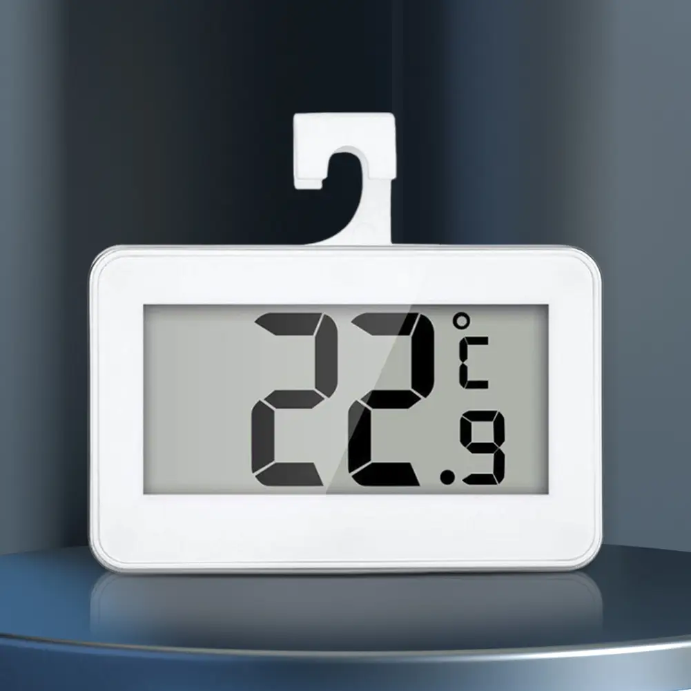 Digital LCD Fridge Thermometer Digital Refrigerator/Freezer Thermometer Hanging Hook Thermograph Meter Temperature Sensor