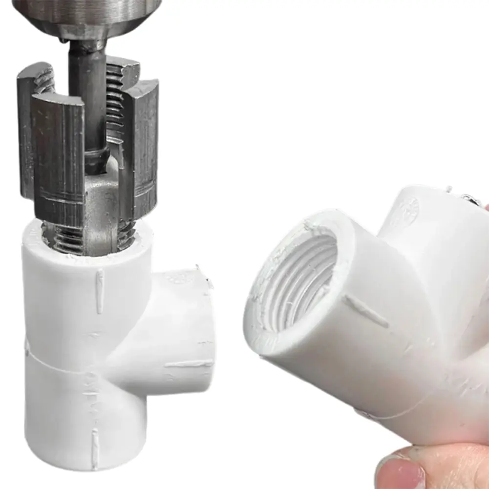 Integrated Internal & External Pipe Threading Tool PVC Pipe Thread Cutting Tool PVC Pipe Threader Kit