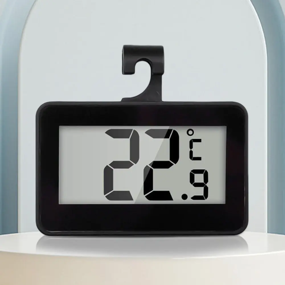 Digital LCD Fridge Thermometer Digital Refrigerator/Freezer Thermometer Hanging Hook Thermograph Meter Temperature Sensor
