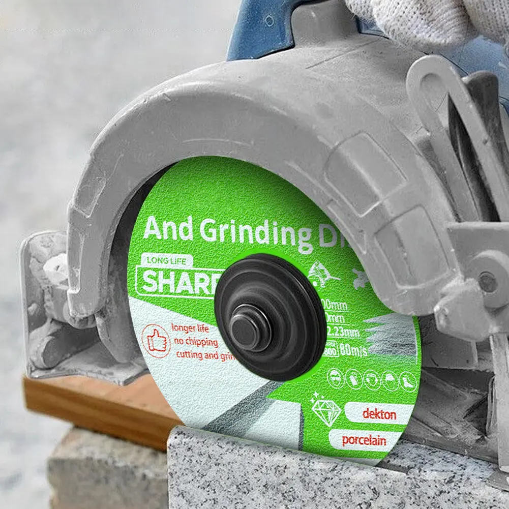 Diamond Cutting Disc Multi-Function Rock Slab Grinding Disc Flat Angle Grinder Blade for Marble Quartz Ceramic Glass