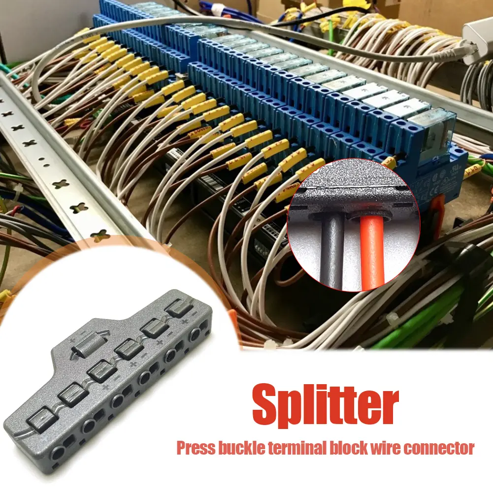 1-5pcs Railway Train Port Sharing Box 3/6 Distribution Port Hub For SMD Led Model Low Voltage Quick Connect Wire Splitter Block
