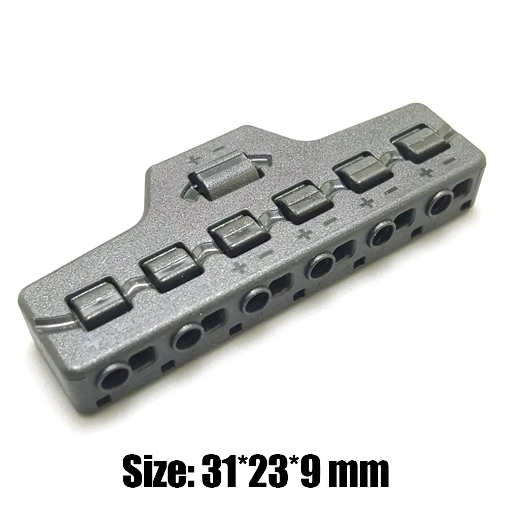 1-5pcs Railway Train Port Sharing Box 3/6 Distribution Port Hub For SMD Led Model Low Voltage Quick Connect Wire Splitter Block