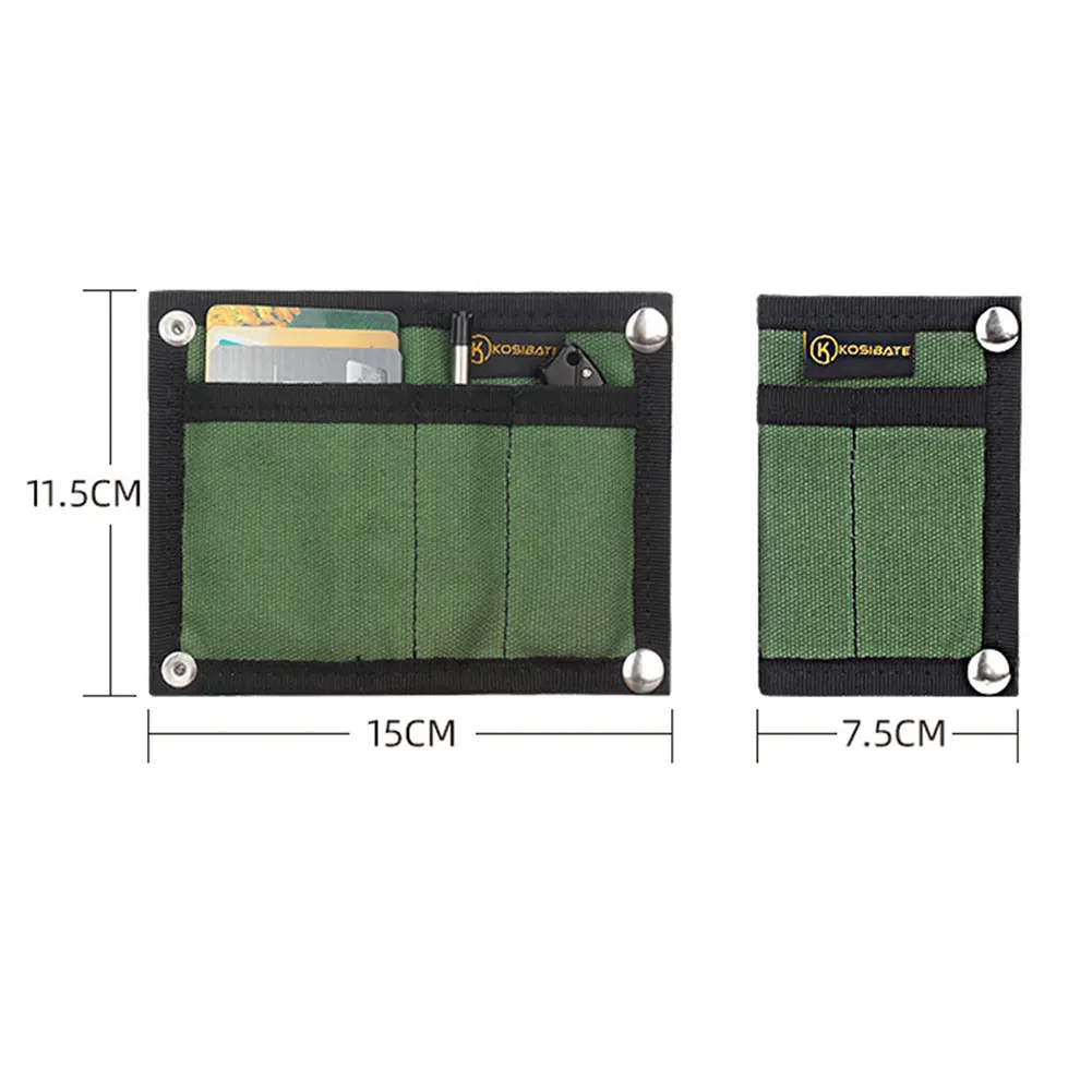 Tactical Mini Wallet Multifunctional Foldable Credit Card Holder Tactical Molle Storage Bag for Outdoor Camping Hiking Hunting