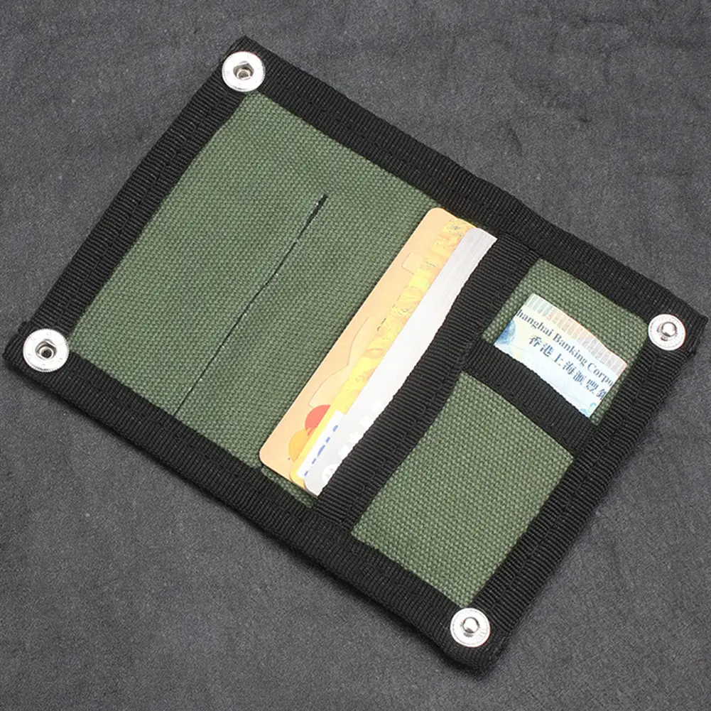 Tactical Mini Wallet Multifunctional Foldable Credit Card Holder Tactical Molle Storage Bag for Outdoor Camping Hiking Hunting