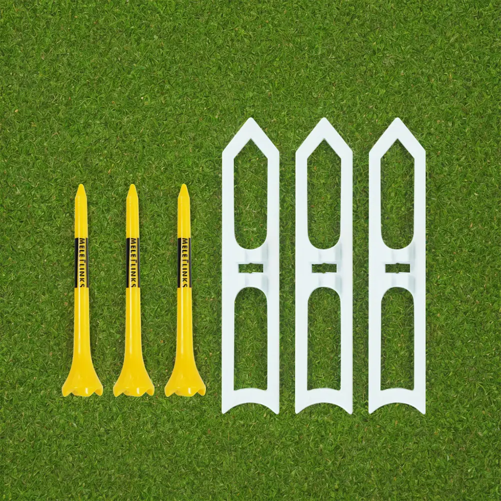 3Pcs Plastic Golf Tees Golf Ball Nails Tees More Stable Golf Training Ball Tee 11.5cm Golf Ball Holder Tees for Golf Sports
