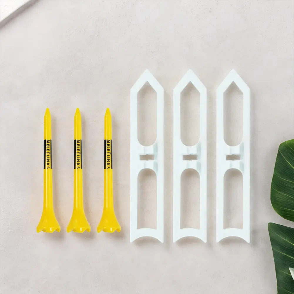 3Pcs Plastic Golf Tees Golf Ball Nails Tees More Stable Golf Training Ball Tee 11.5cm Golf Ball Holder Tees for Golf Sports