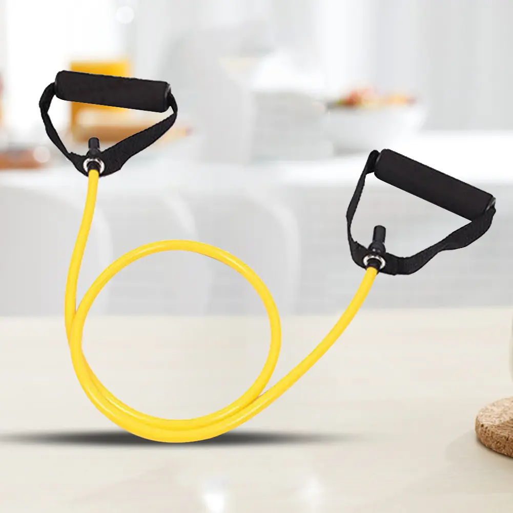 Exercise Cord with Handles Elastic Workout Bands Fitness Bands Legs Ankle Straps for Muscle Training/Shape Body/Physical Therapy