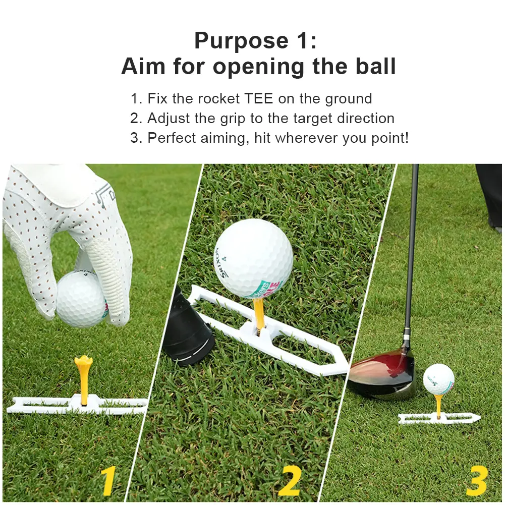3Pcs Plastic Golf Tees Golf Ball Nails Tees More Stable Golf Training Ball Tee 11.5cm Golf Ball Holder Tees for Golf Sports