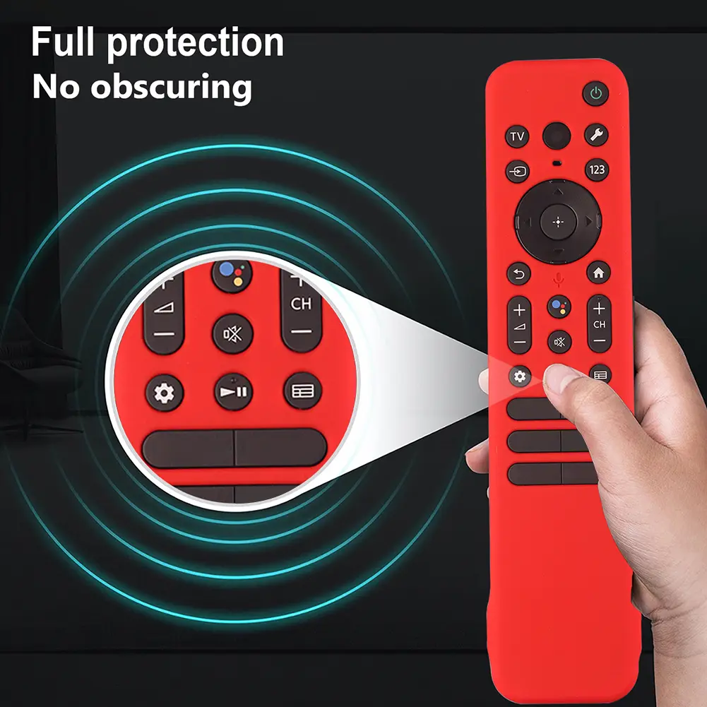 Silicone Drop-Proof Shell Anti-slip Remote Control Covers Shockproof Smart TV Accessories for SONY RMF-TX810U TX811U TX910U 2023