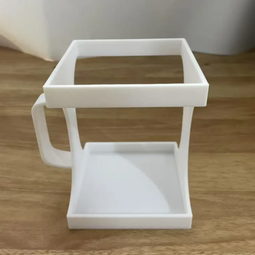 3D Printed Drink Carton Holder with Handle Half Gallon Milk Carton Holder Save Space Lightweight Carton Holder for Coffee Shops