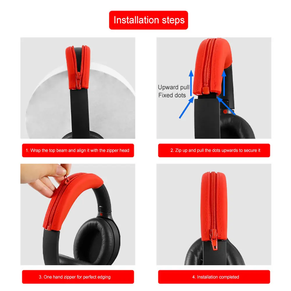 Silicone Earphone Protector Anti-Scratch Ear Pads Headbeam Cover Earmuff Shell Cover for Sony ULT WEAR WH-ULT900N/WH-1000XM3/XM4