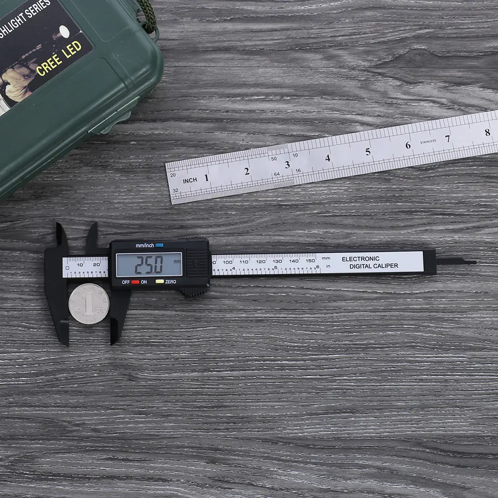 Carpentry Tools Thickness Gauge Digital Caliper Gadgets 4 Measuring Functions 0.1mm Accuracy for Jeweler Mechanic