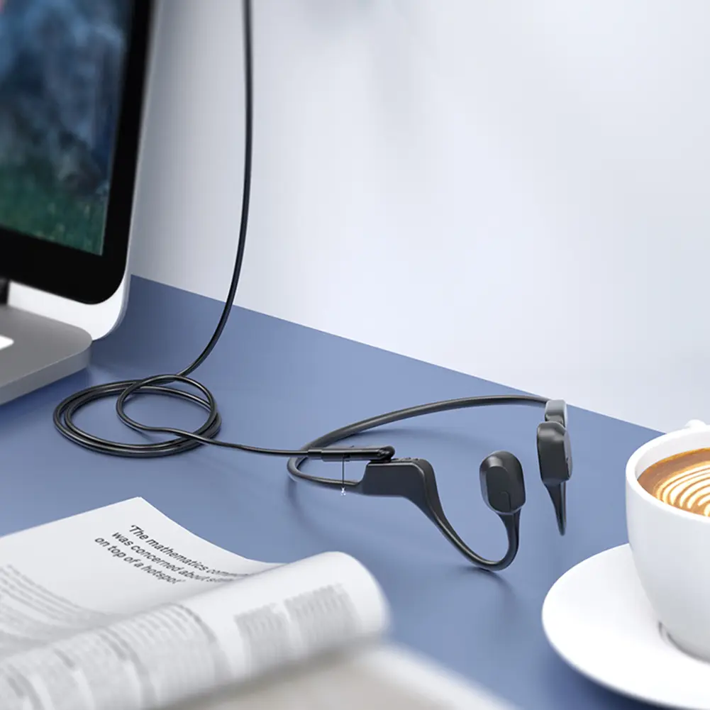 Magnetic Charger Converter 90 Degree Bending Headphones Charger with Lanyard Hole for AfterShokz Aeropex AS800/OpenRun Pro AS810