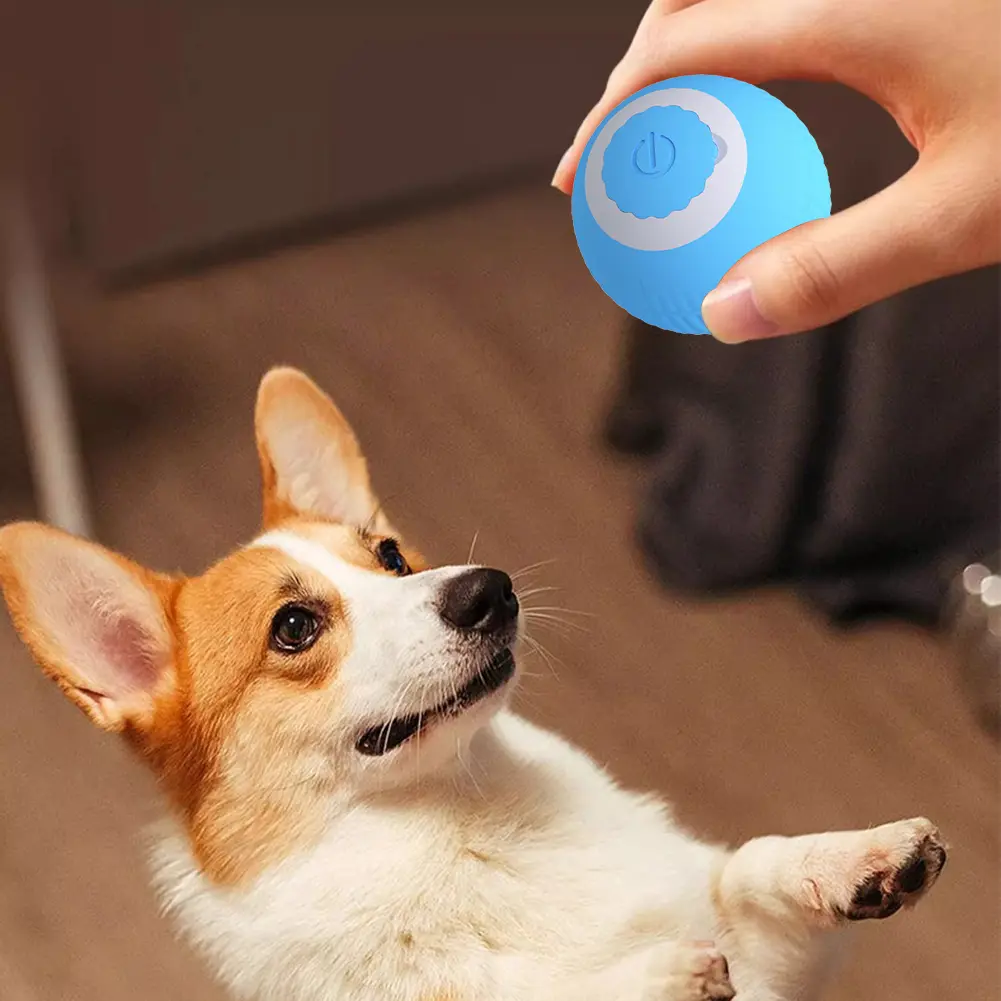 Rolling Cat Toys USB Rechargeable Smart Interactive Cat Toy ABS Intelligent Rolling Toy Ball for Indoor Playing