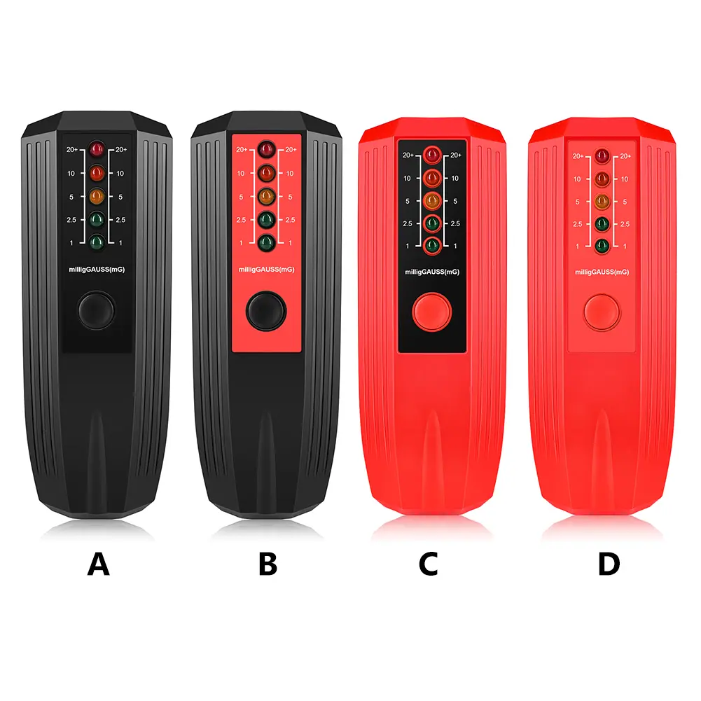 Portable Gauss Meter 5 LED Radiation Tester Handheld  for Abnormal Wave Research EMF Testing for Electrical Instruments