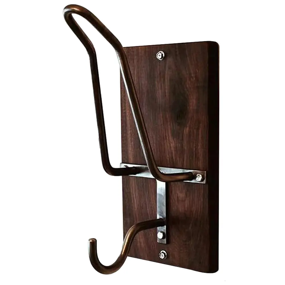 Helmets Display Holder with 2 Hooks Motorcycle Helmet Rack 180 Degree for Motorbike Coat Cap Baseball and Rugby Helmet