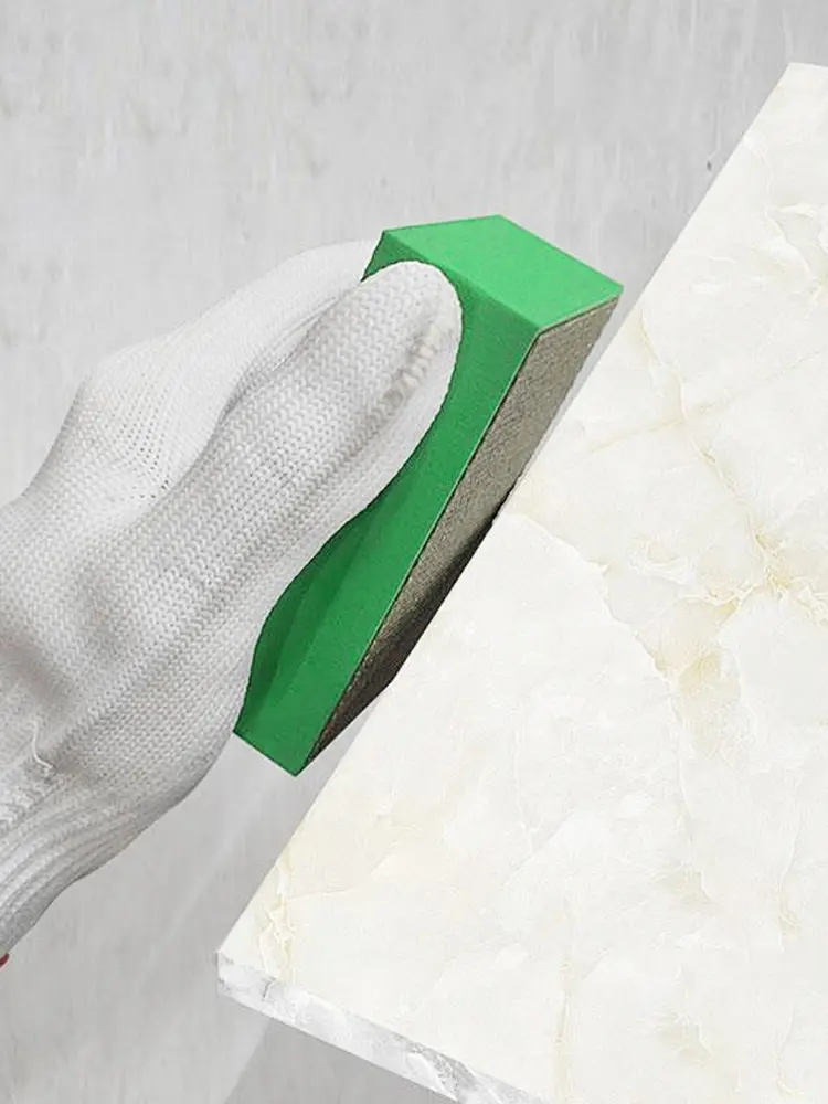 4Pcs Diamond Hand Polishing Pad Wear Resist Tile Glass Grinding Block Pad Multi-Purpose for Glass Burr Removal Metal Polishing