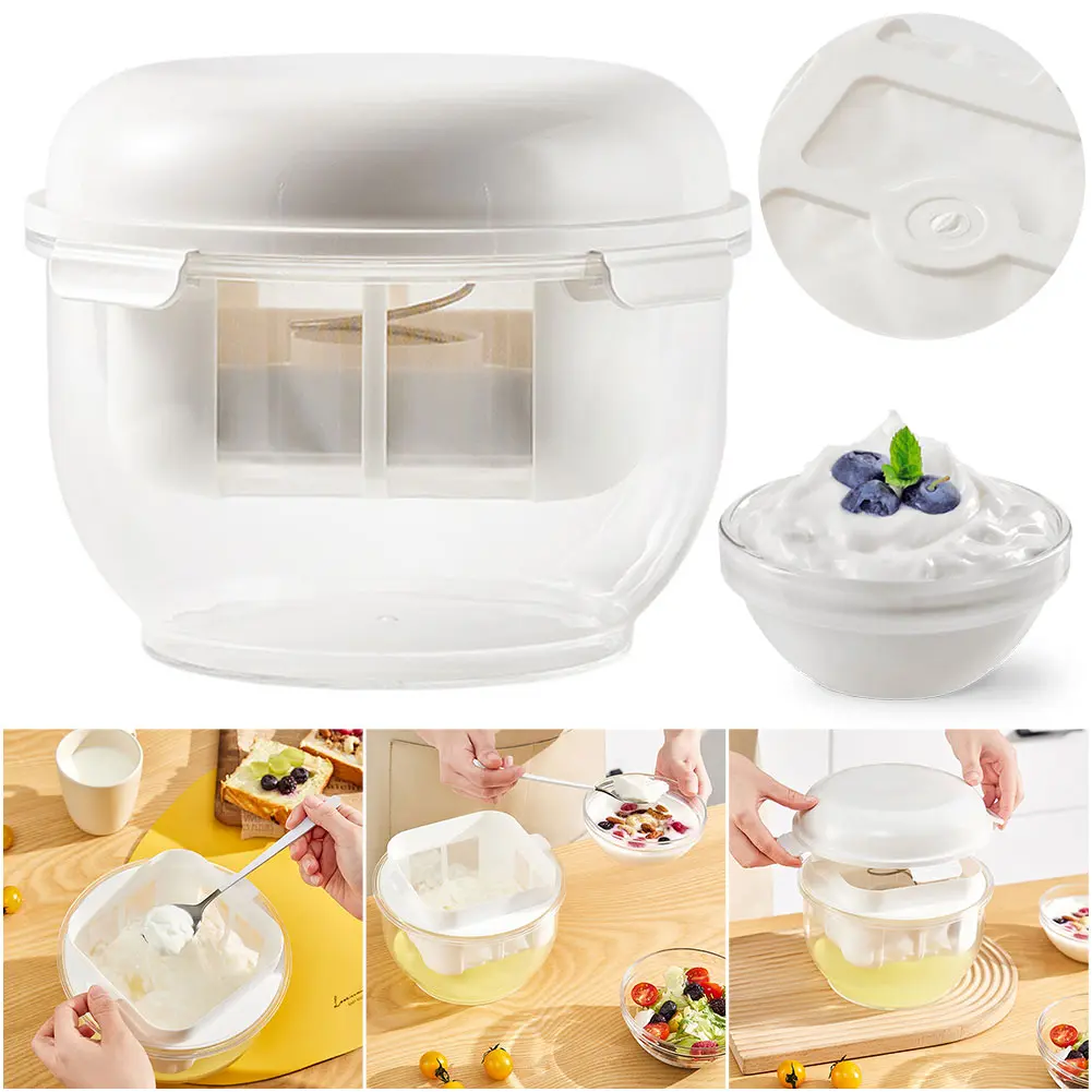 3L Yogurt Strainer Fine Mesh Filter Reusable Maker for Greek Yogurt Coffee and Juice Multipurpose Kitchen Tool