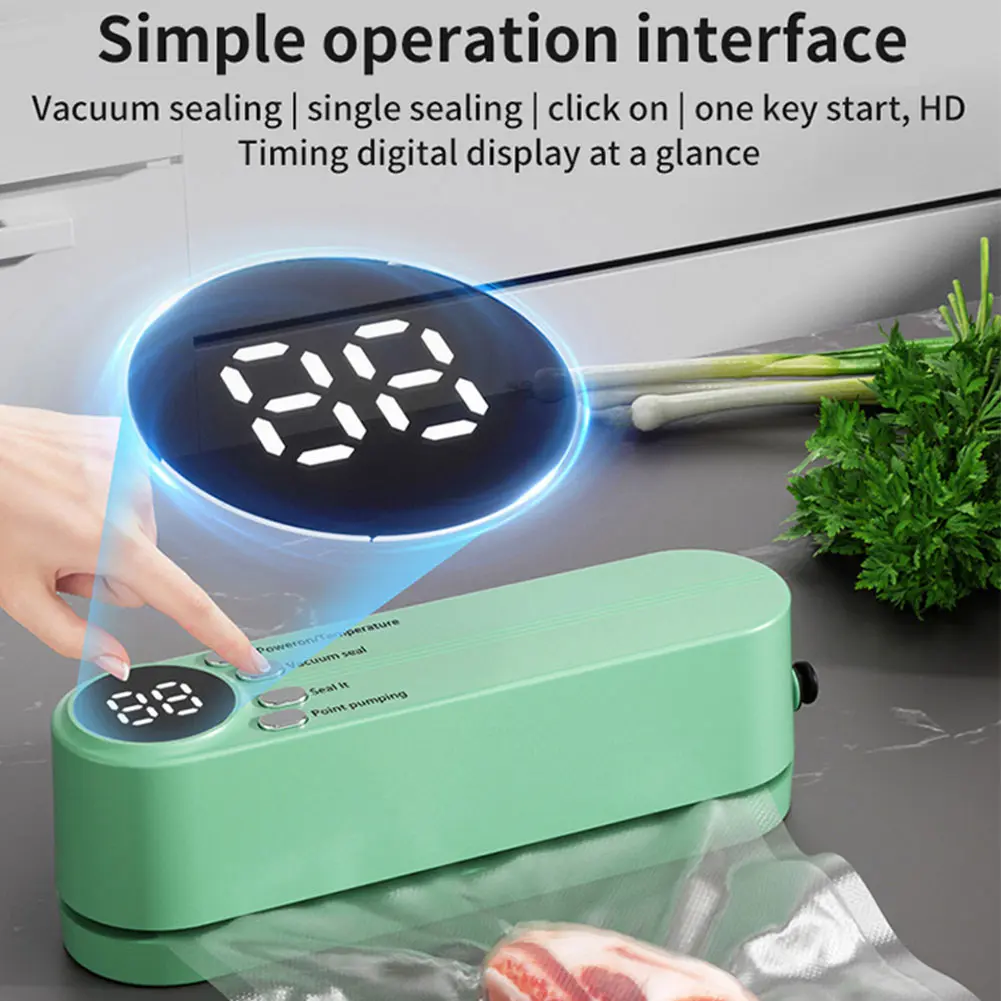 Cordless Vacuum Sealing Machine for Snacks Food Storage Rechargeable Electric Vacuum Sealer Inflation Pump for Balls/Swim Ring