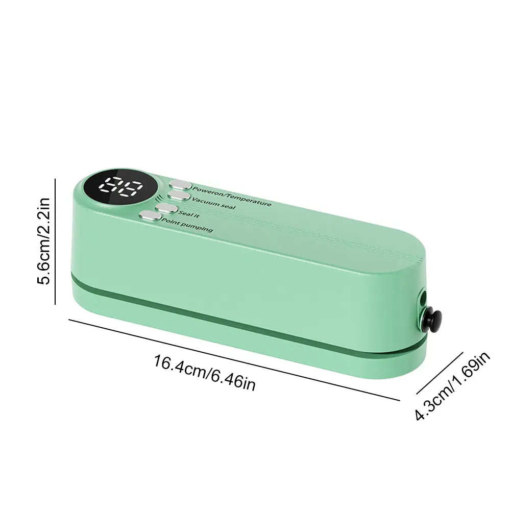 Cordless Vacuum Sealing Machine for Snacks Food Storage Rechargeable Electric Vacuum Sealer Inflation Pump for Balls/Swim Ring