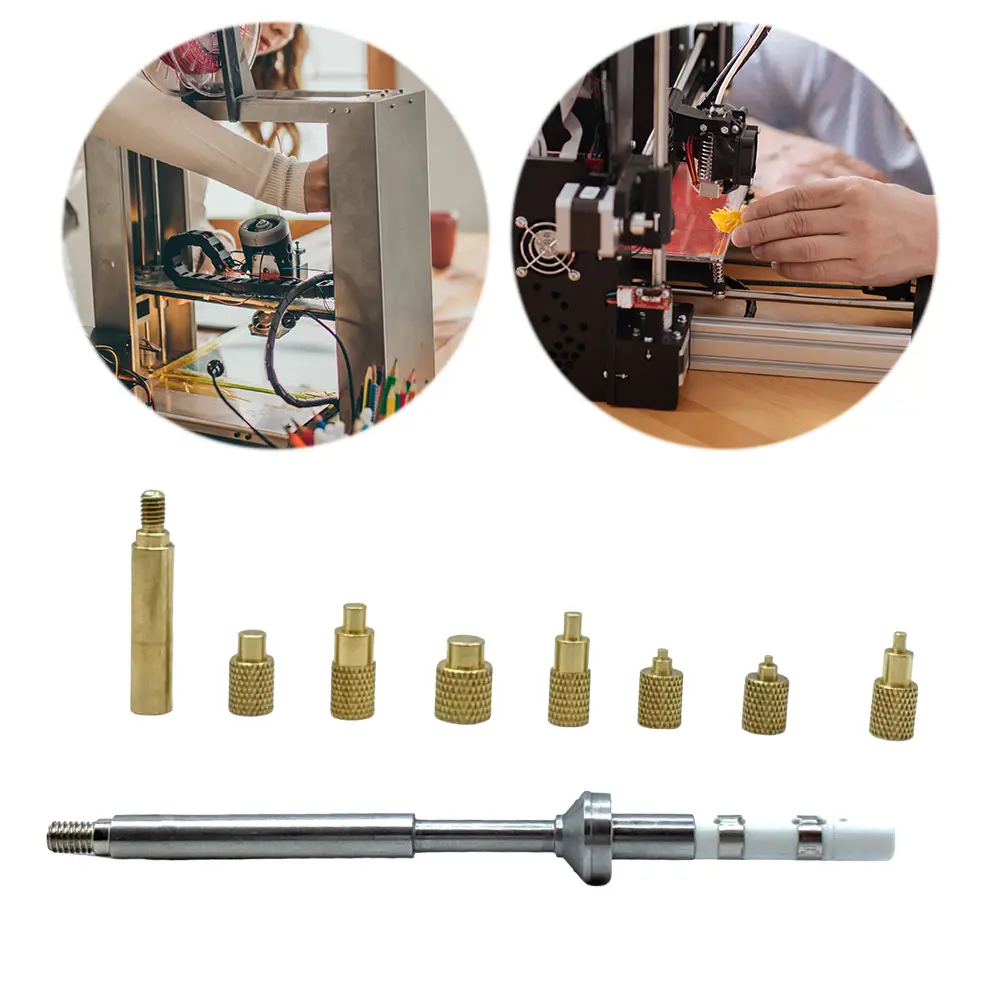 Insert Internal Thread Head M2-M8 Brass Hot Melt Insert Nut Insertion Kit 3D Print Accessory for TS100 TS101 PTS200 PTS201